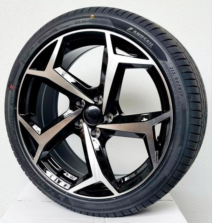 17" velgen + banden Bonneville Look 5x100 nieuw POLO IBIZA, Auto-onderdelen, Banden en Velgen, Ophalen, 215 mm, Velg(en), Nieuw