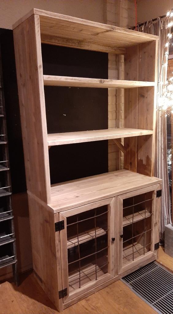 Boekenkast Winkelinrichting buffetkast stelling vitrine, Ophalen, 100 tot 150 cm, 200 cm of meer, Nieuw