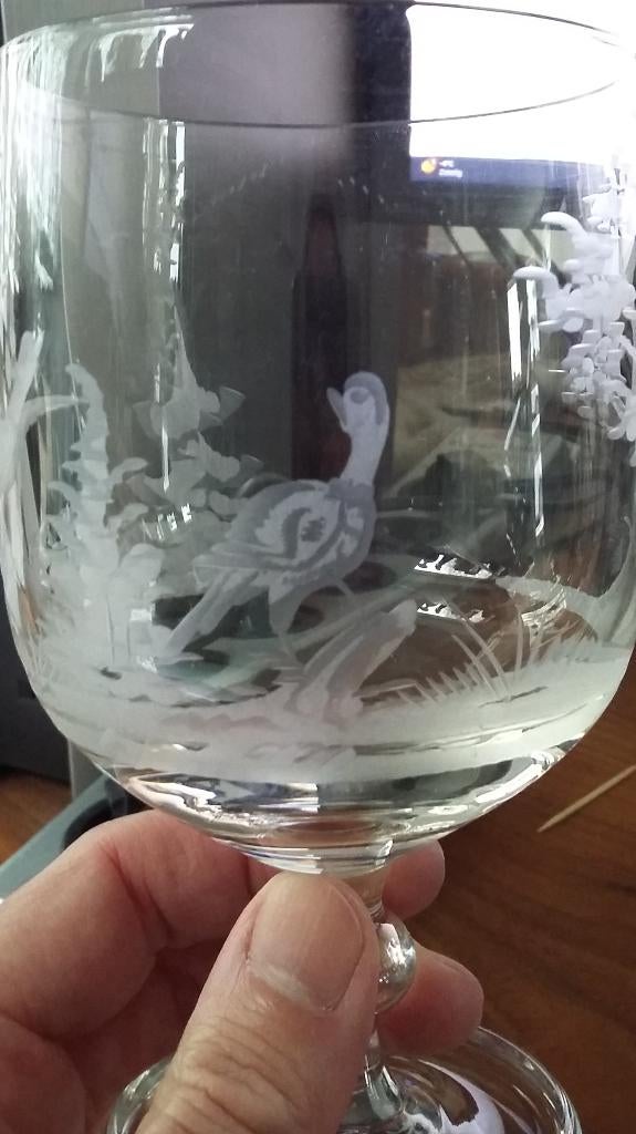 Om 1875 -1900 Jagers Jacht Wijnglas Drinkglas "Goede Dronk", Antiek en Kunst, Ophalen of Verzenden