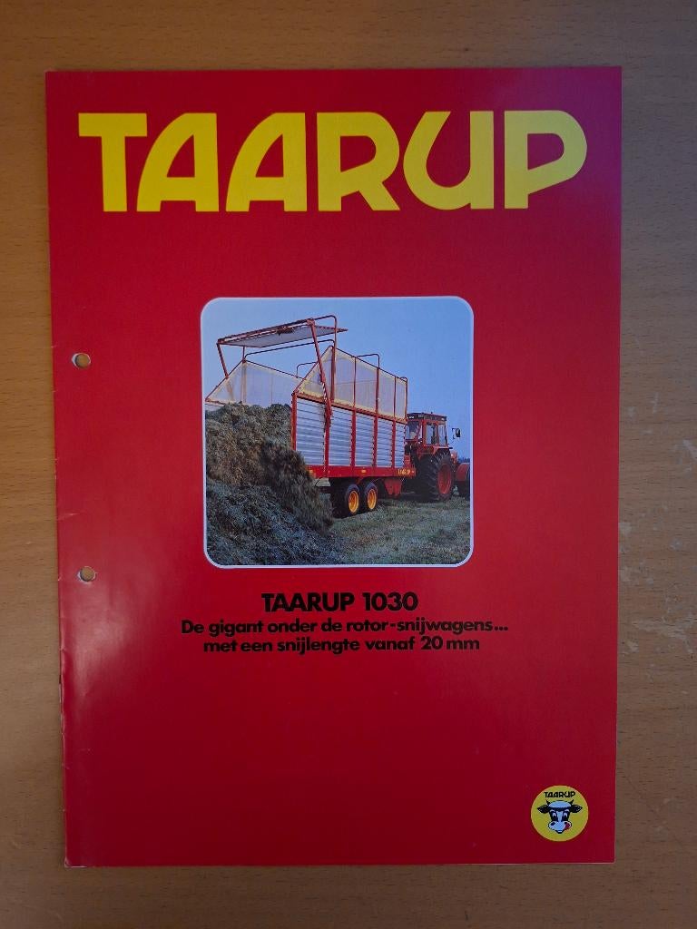 Folder Taarup 1030 rotor snijwagens, Ophalen of Verzenden, Gelezen, Tractor en Landbouw