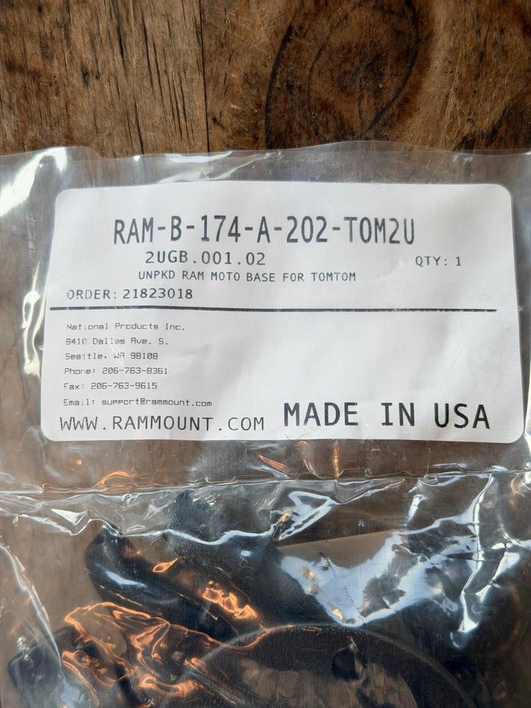 RAM Moto Base voor TomTom - Nieuw in Verpakking, Ophalen of Verzenden, Nieuw