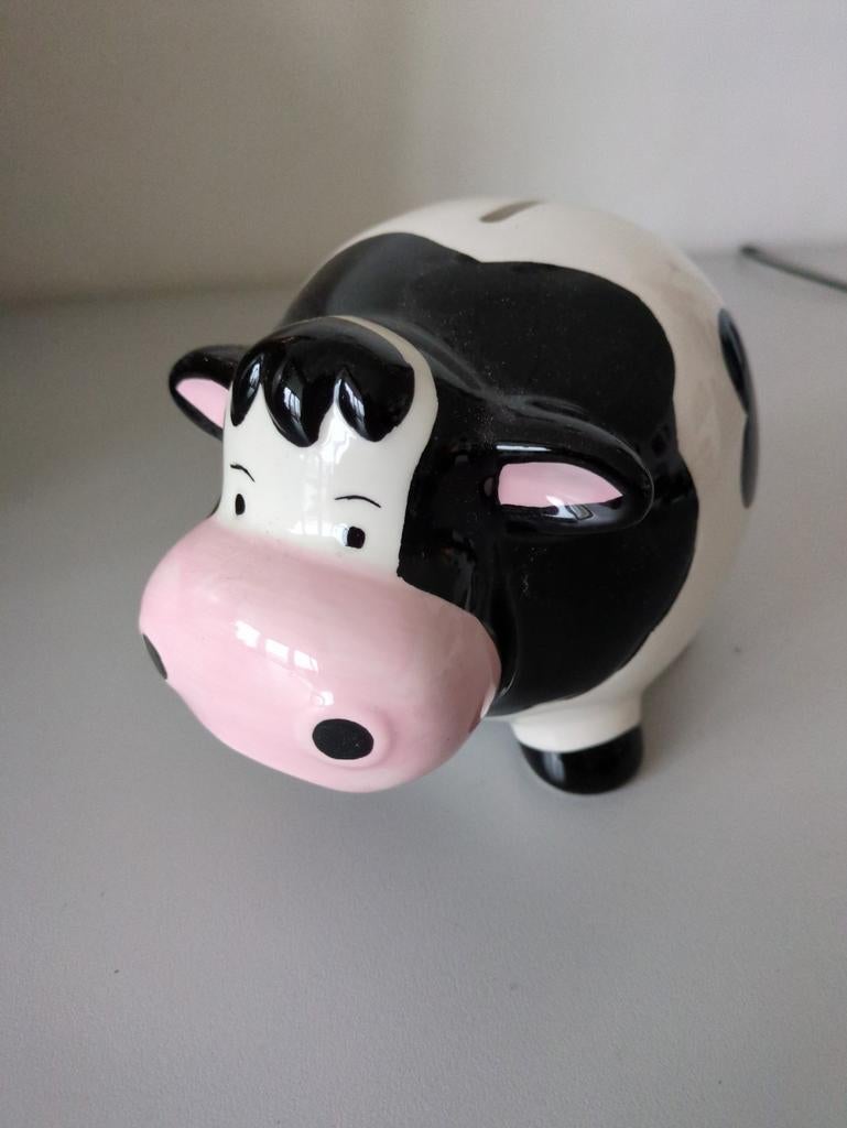 Spaarpot Koe - Leuk en praktisch!, Ophalen, Kunststof, Nieuw, Minder dan 10 liter