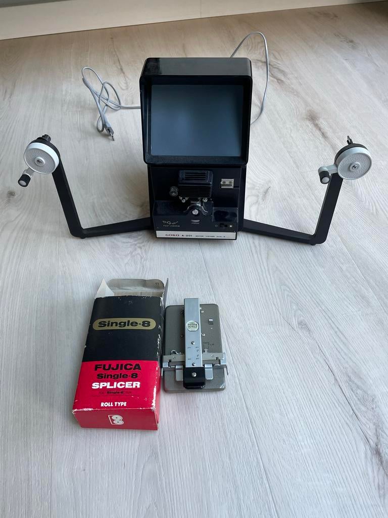 Goko Editor Viewer A-201 Super 8 + Splitter, Audio, Tv en Foto, Filmrollen, Ophalen, 8mm film