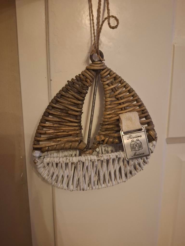 Riviera Maison Bootje 14cm - Decoratie, Ophalen of Verzenden, Zo goed als nieuw