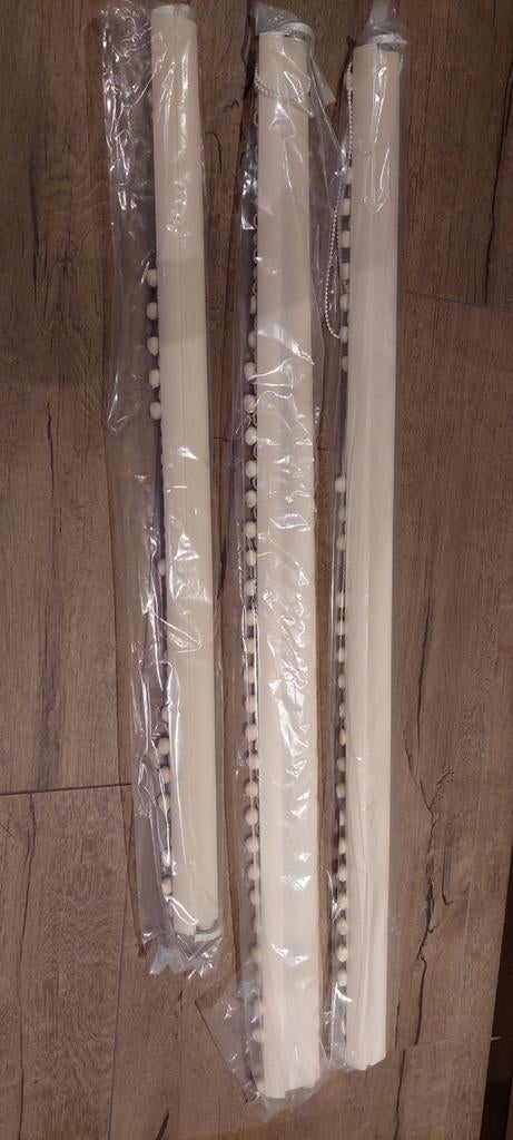 2 rolgordijnen met bolletjes SunWay off white- nieuw, Ophalen, 100 tot 150 cm, Nieuw, Crème