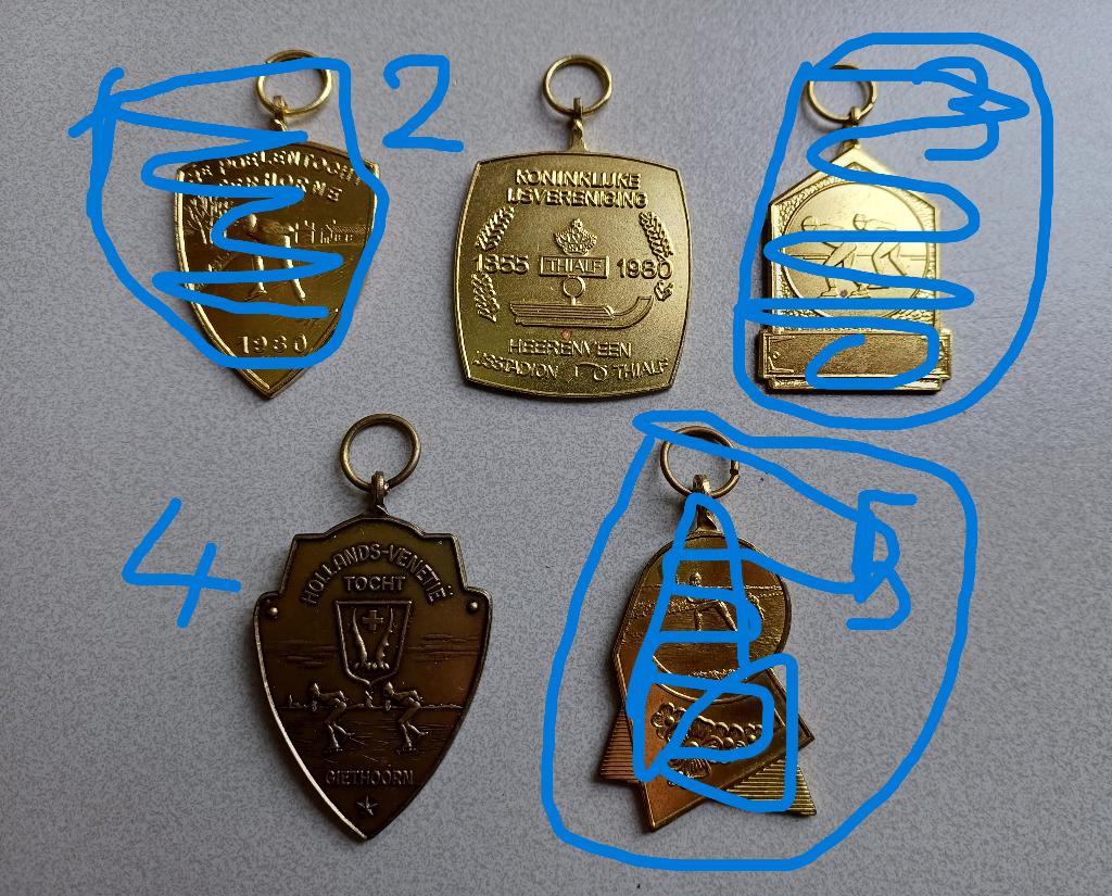 Medaille Schaatsen Thialf  Holl.Venetiëtocht 1982 Giethoorn, Ophalen of Verzenden, Overige materialen