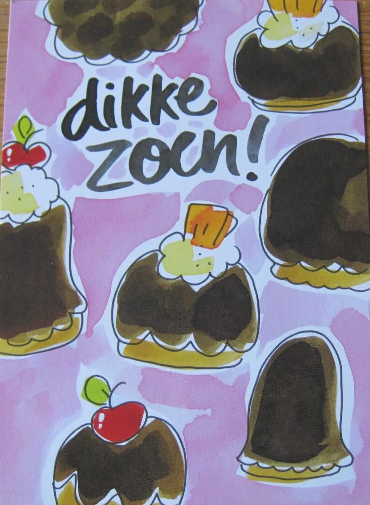 voor het kind - Blond Amsterdam - dikke zoen - nieuw, Verzamelen, Ansichtkaarten | Themakaarten, Ophalen of Verzenden, 1980 tot heden