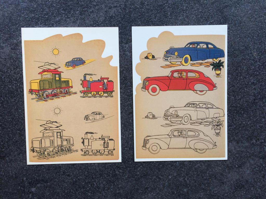 Jan Lavies 2 kaarten omslag kleurboek, Ophalen of Verzenden, 1980 tot heden