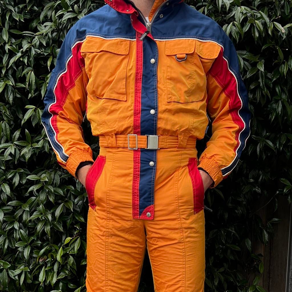 Vintage Retro Skipak (S/M), Kleding | Heren, Wintersportkleding, Ophalen of Verzenden, Gedragen, Maat 48/50 (M), Pak