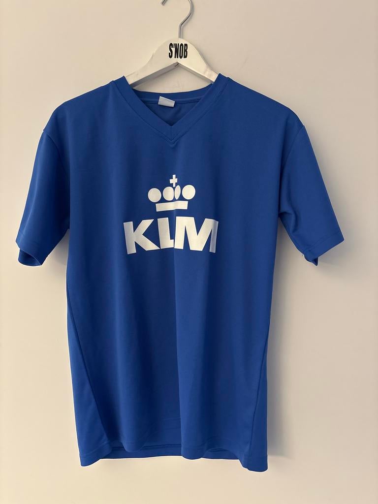 KLM Hardloopshirt - Maat M - Nieuwstaat, Kleding | Heren, Ophalen of Verzenden, Nieuw, Maat 48/50 (M), Blauw