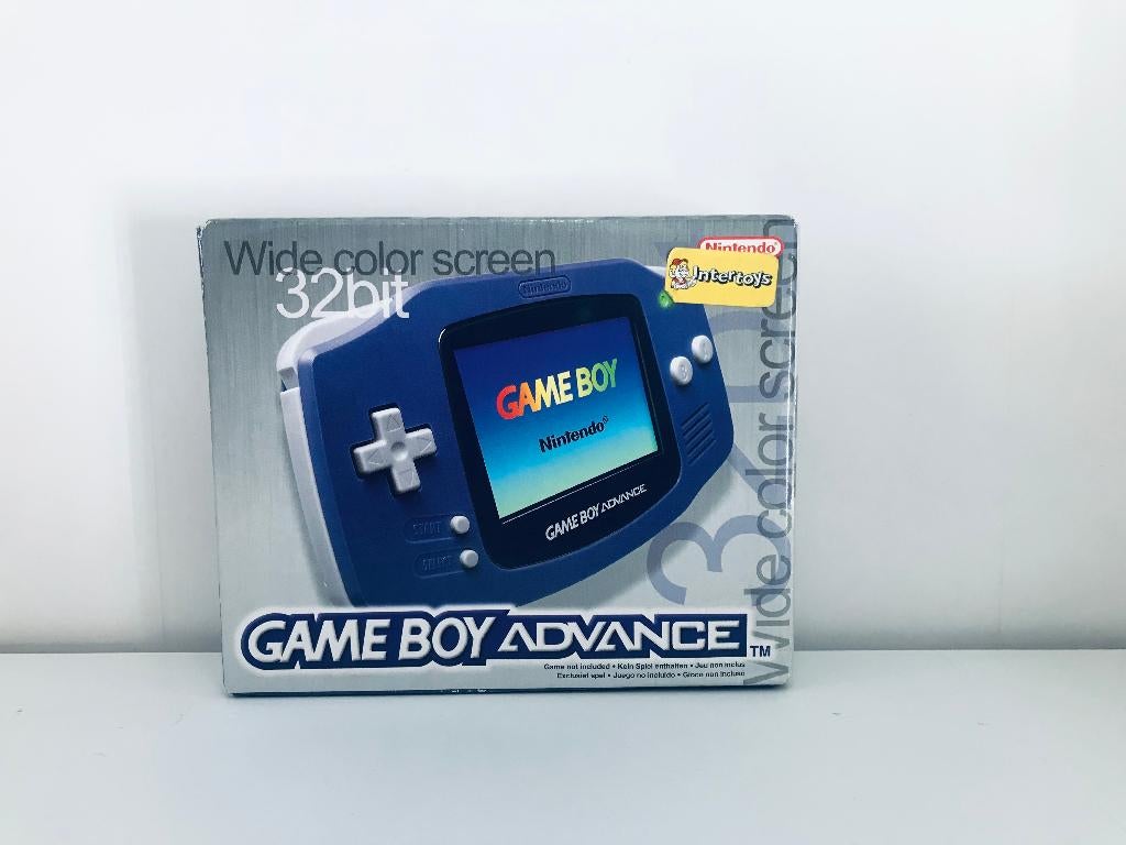 Gameboy Advance - Paars compleet in doos + beschermtas, Spelcomputers en Games, Spelcomputers | Nintendo Game Boy, Ophalen of Verzenden