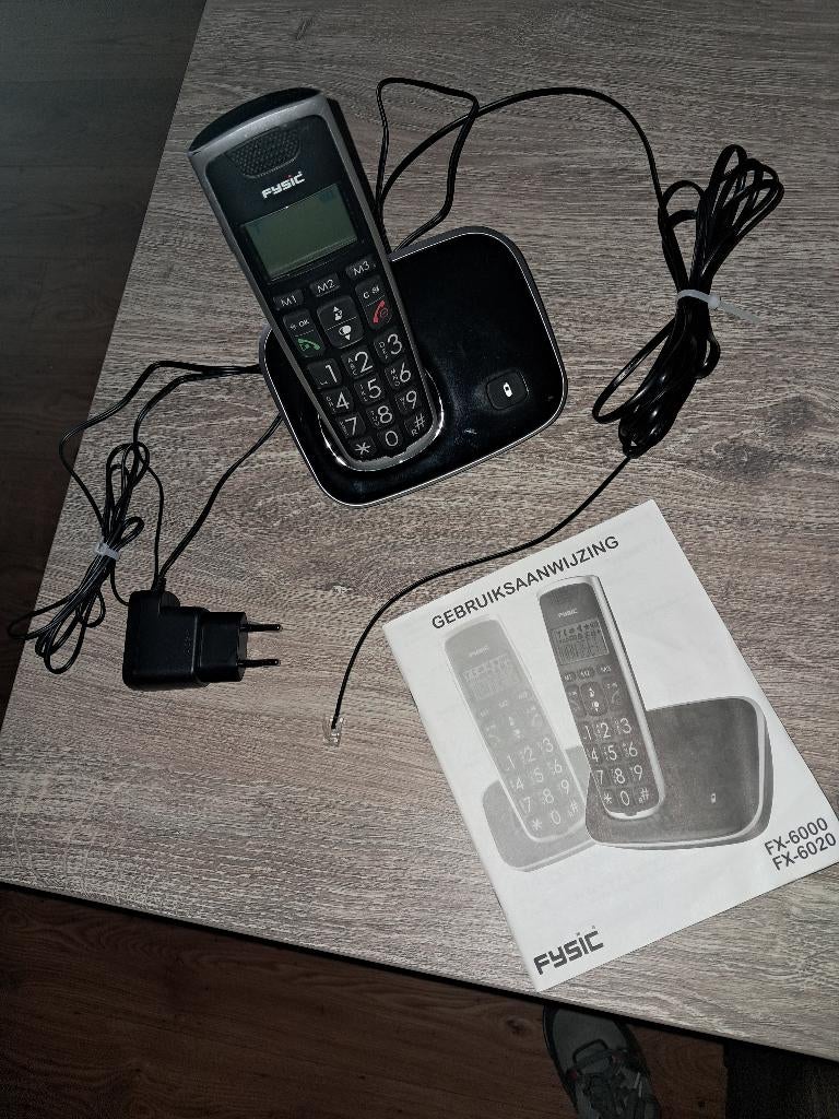 Bijna Nieuwe Fysic FX 6000 Big Button Dect Telefoon, Telecommunicatie, Vaste telefoons | Handsets en Draadloos, Ophalen of Verzenden