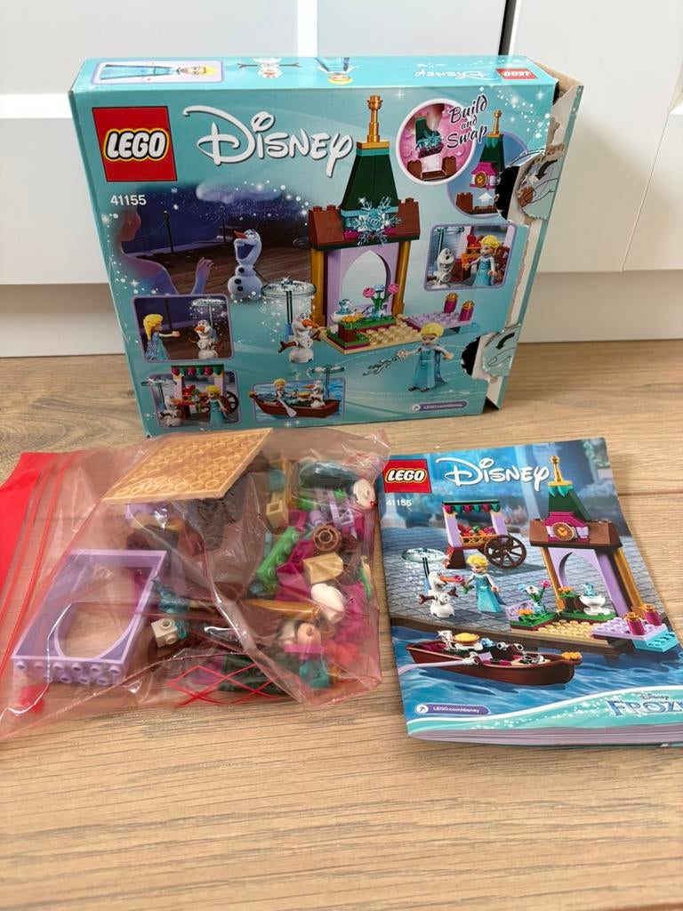 LEGO Disney Elsa's marktavontuur 41155, Kinderen en Baby's, Speelgoed | Duplo en Lego, Ophalen, Compleet, Lego, Zo goed als nieuw