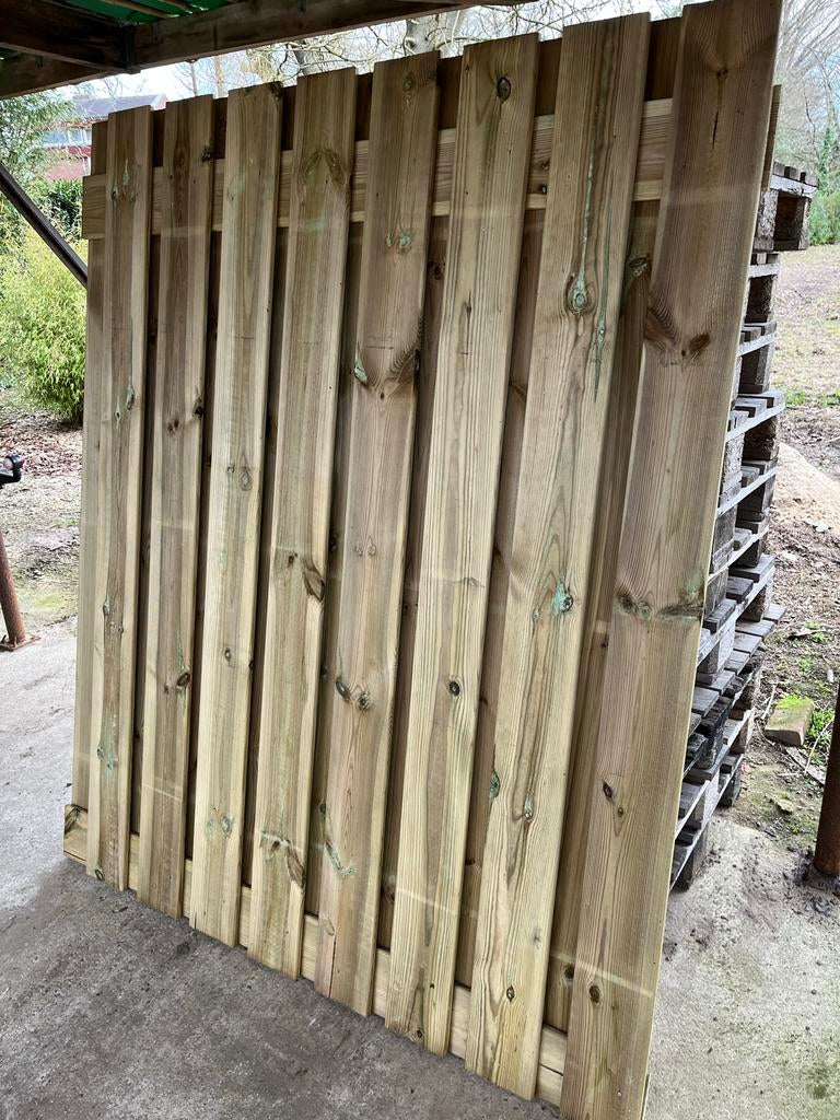Houten schuttingdeel - Geïmpregneerd, Ophalen, Minder dan 3 meter, Hout, 1 tot 2 meter