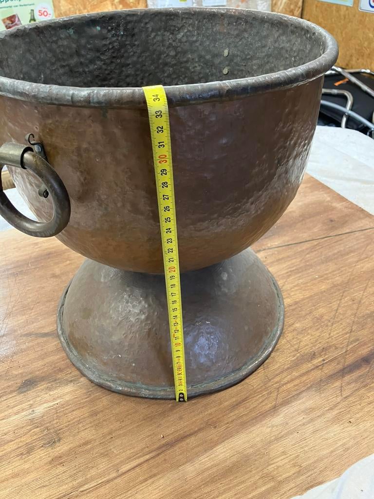 koperen bloembak (8kg), Antiek en Kunst, Antiek | Koper en Brons, Ophalen, Koper