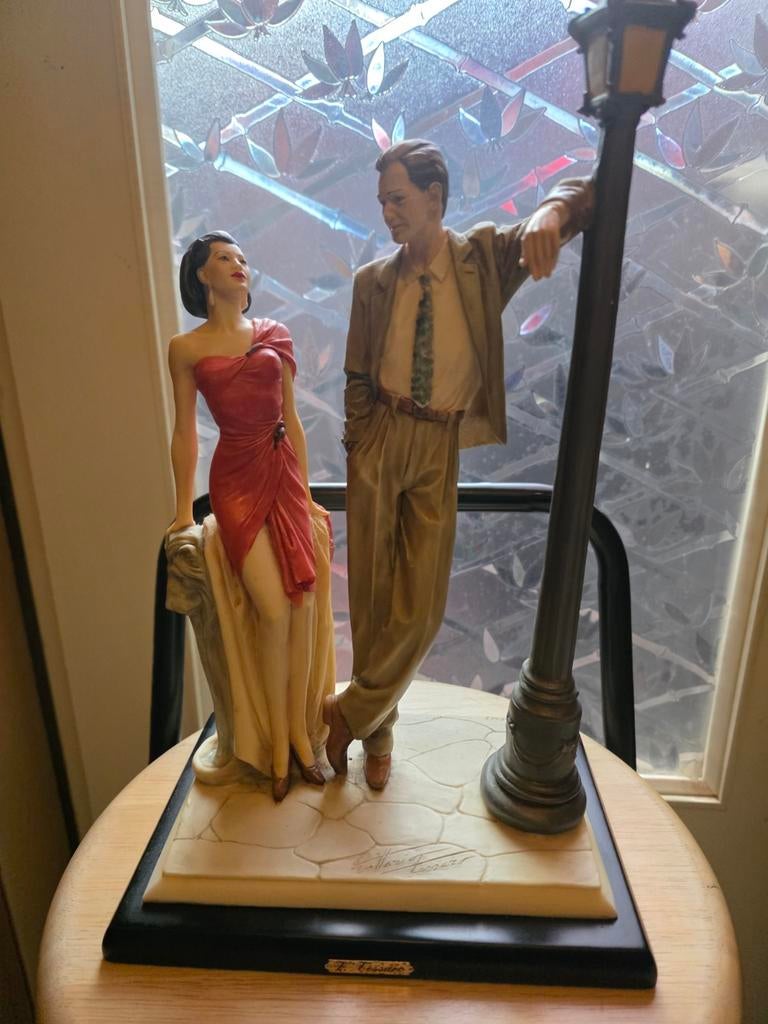 Vittorio Tessaro dubbel beeld, Verzamelen, Beelden en Beeldjes, Ophalen, Gebruikt, Mens