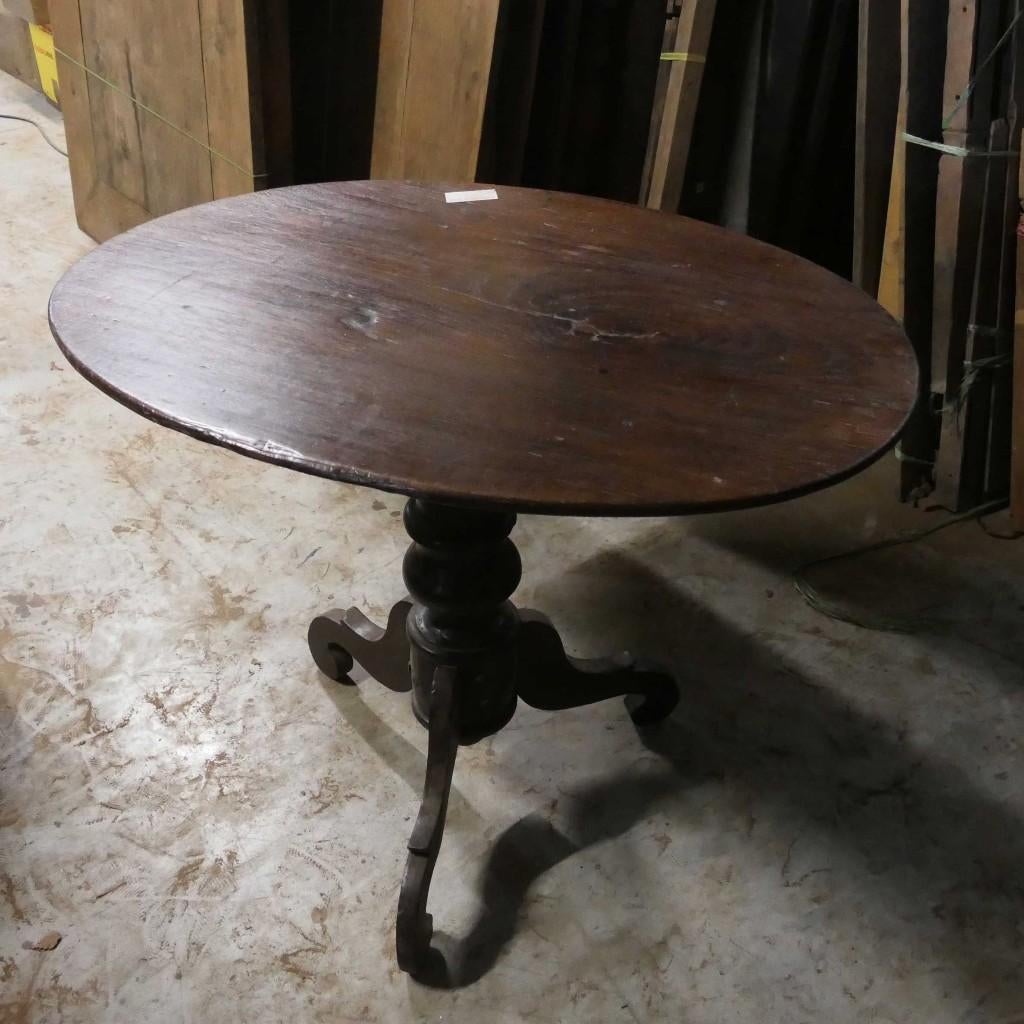 antieke ovale tafel TY3 101x74 wijntafel Bijzet tafel ovaal, Ophalen of Verzenden