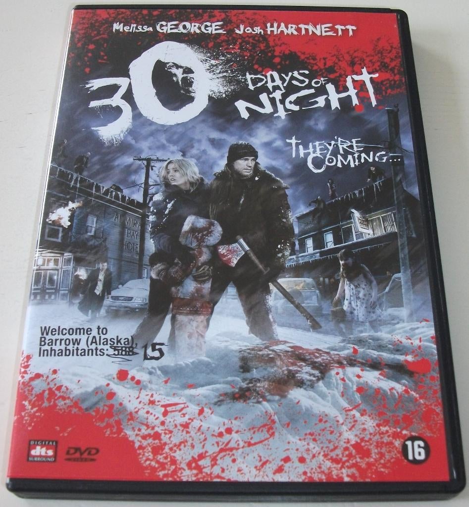 Dvd *** 30 DAYS OF NIGHT *** They're Coming..., Vanaf 16 jaar, Ophalen of Verzenden, Zo goed als nieuw, Vampiers of Zombies