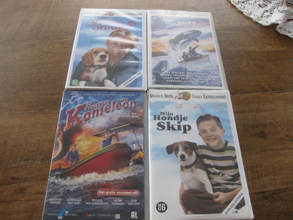 4 kinderfilms ( VHS ), Alle leeftijden, Kinderprogramma's en -films, Overige typen, Ophalen of Verzenden
