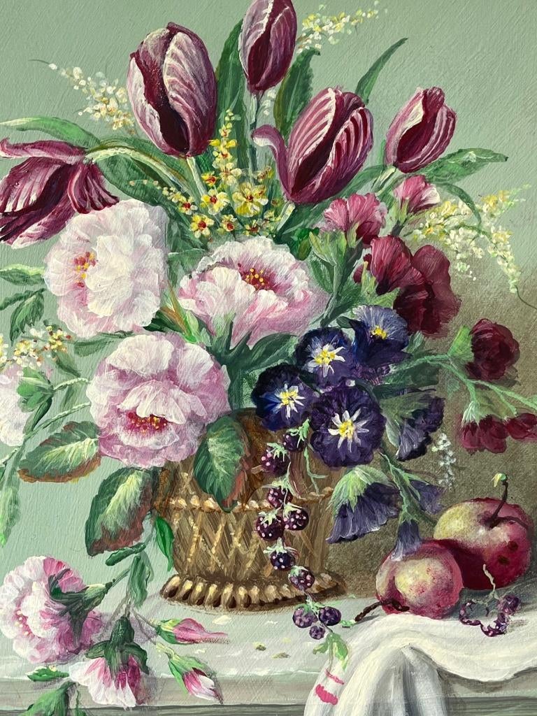 Thomas Heesakkers, bloemstilleven met appels en bramen, Ophalen