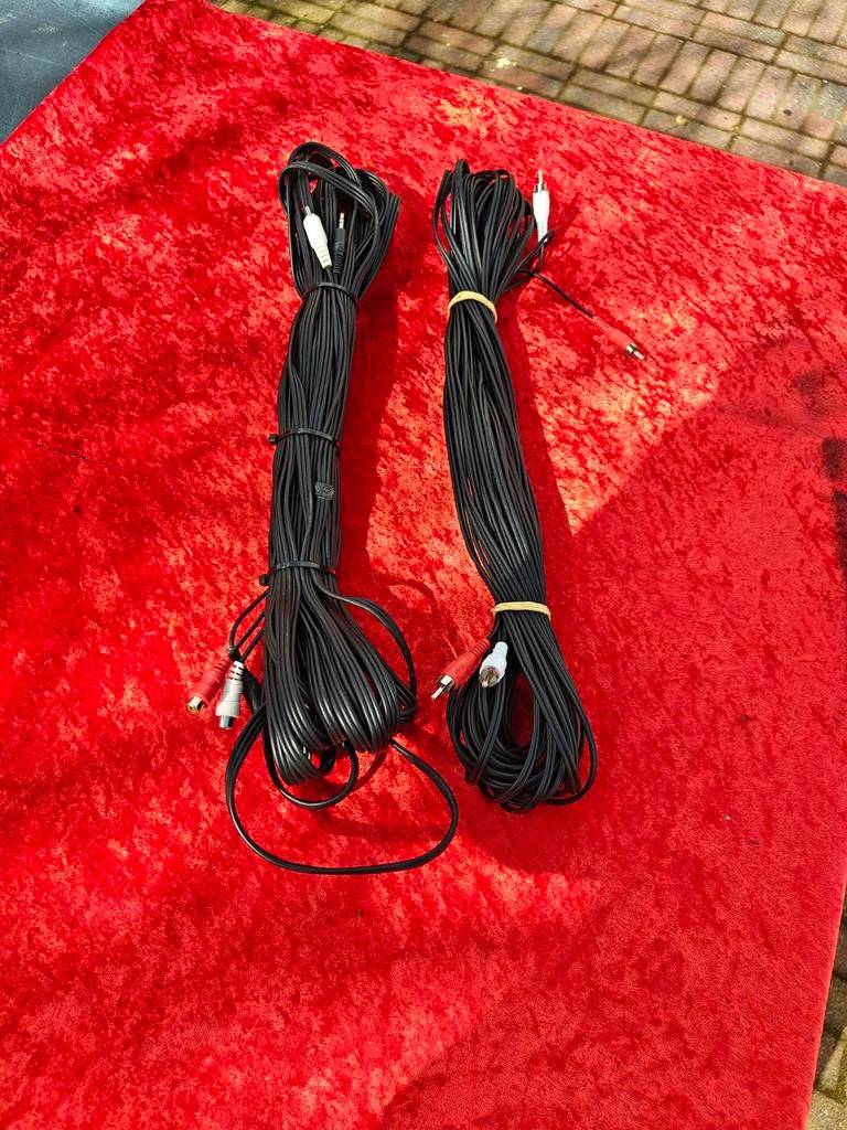 Bose Audio kabels 2x15m rood en wit, Overige merken, Soundbar, 70 watt of meer, Ophalen of Verzenden