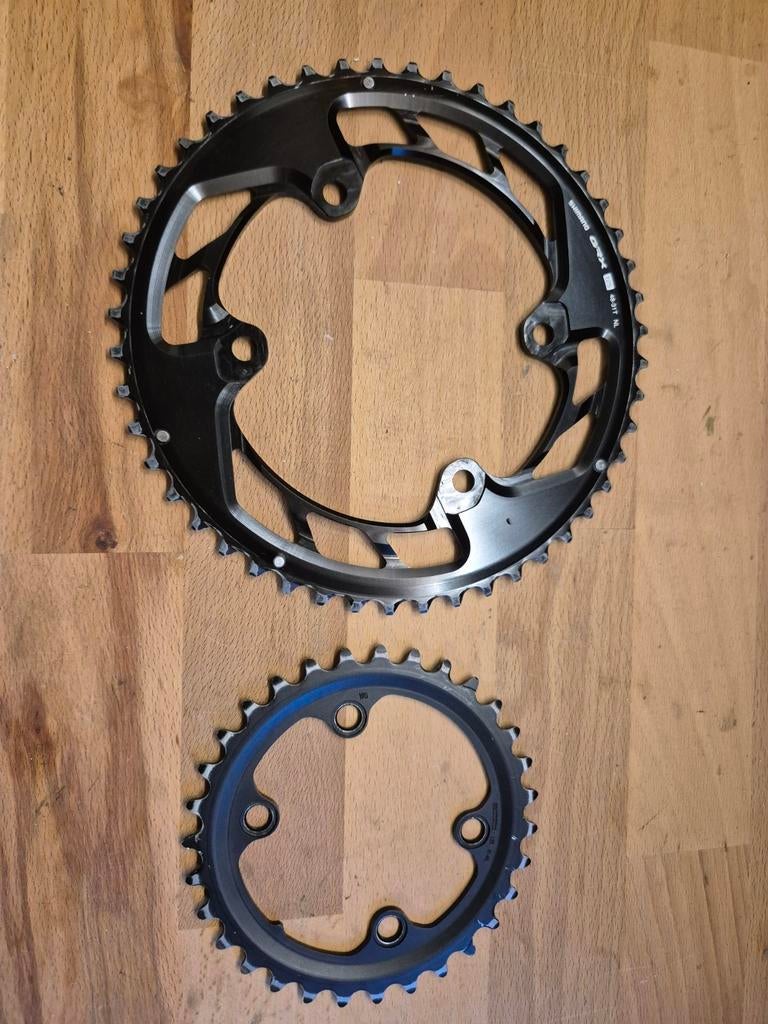 Shimano GRX 12 speed kettingbladen + voorderailleur, Ophalen of Verzenden, Gravelbike, Shimano
