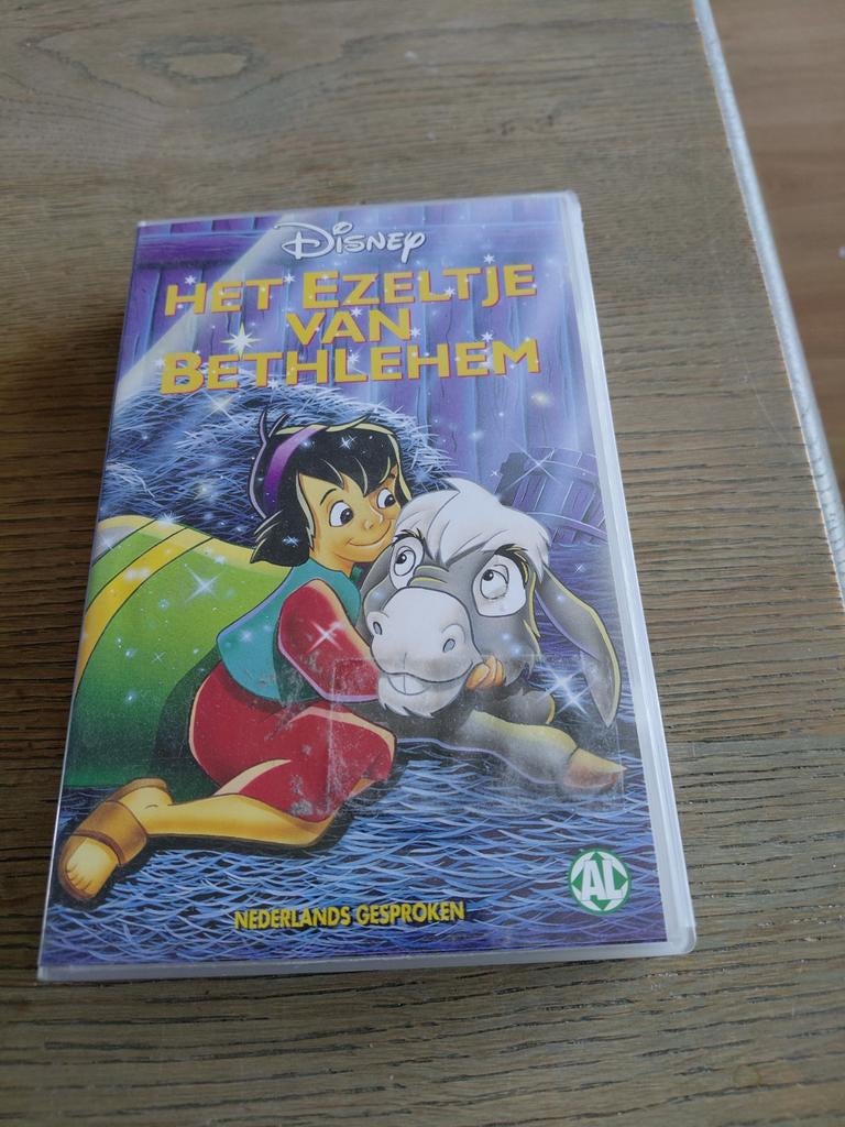 Disney Het Ezeltje van Bethlehem videoband., Cd's en Dvd's, VHS | Kinderen en Jeugd, Gebruikt, Tekenfilm, Alle leeftijden, Ophalen of Verzenden