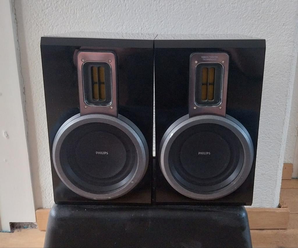 Philips MCD716 luidsprekers met ribbon tweater, Philips, Ophalen of Verzenden, Zo goed als nieuw, 60 tot 120 watt