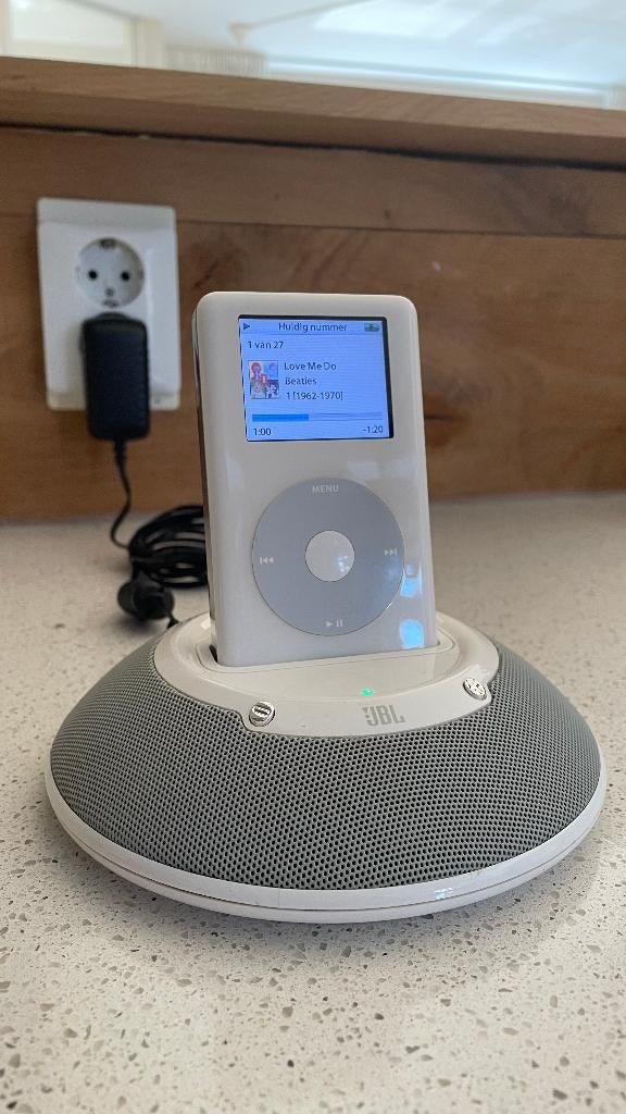 iPod Photo 60 GB + JBL Docking Station, 40 GB en meer, Gebruikt, Overige kleuren, Photo