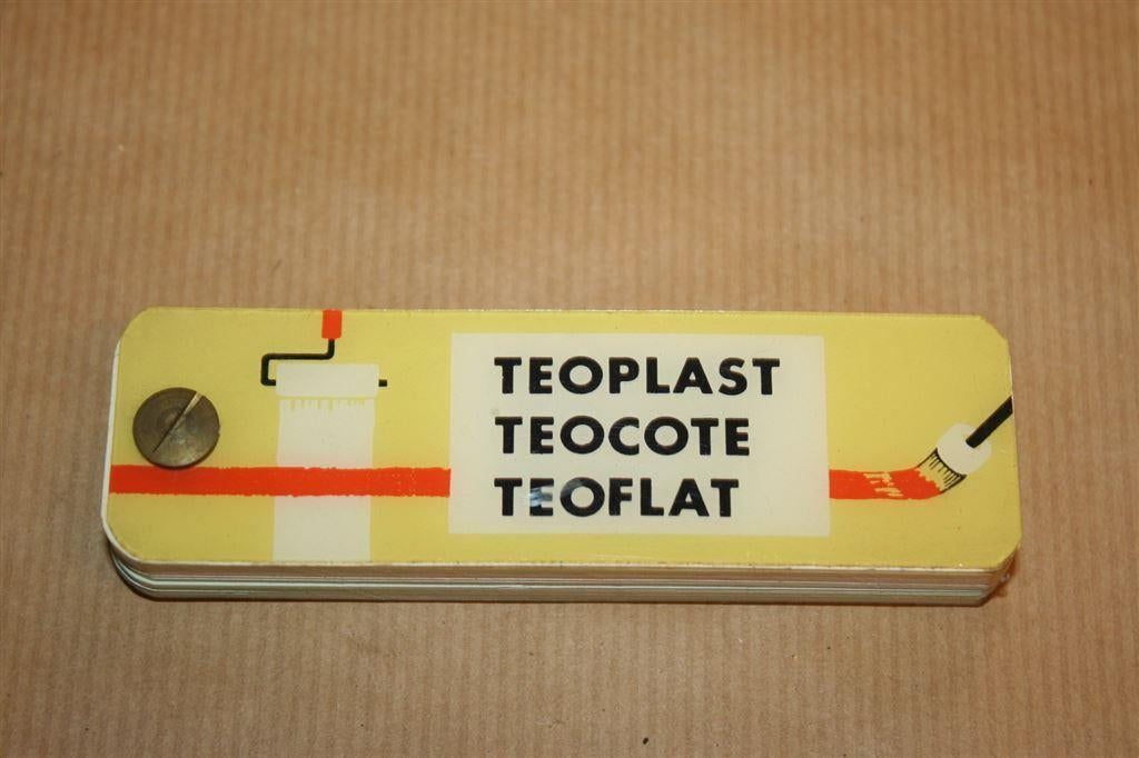 Kleurenwaaier - Teoplast Wagemakers - Circa 1965 !!, Ophalen of Verzenden, Gebruikt, Overige typen