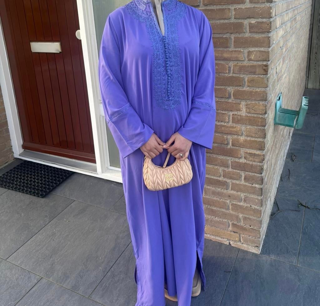 Paarse Marokkaanse Jurk, Maat 38/40 (M), Paars, Ophalen of Verzenden, Zo goed als nieuw