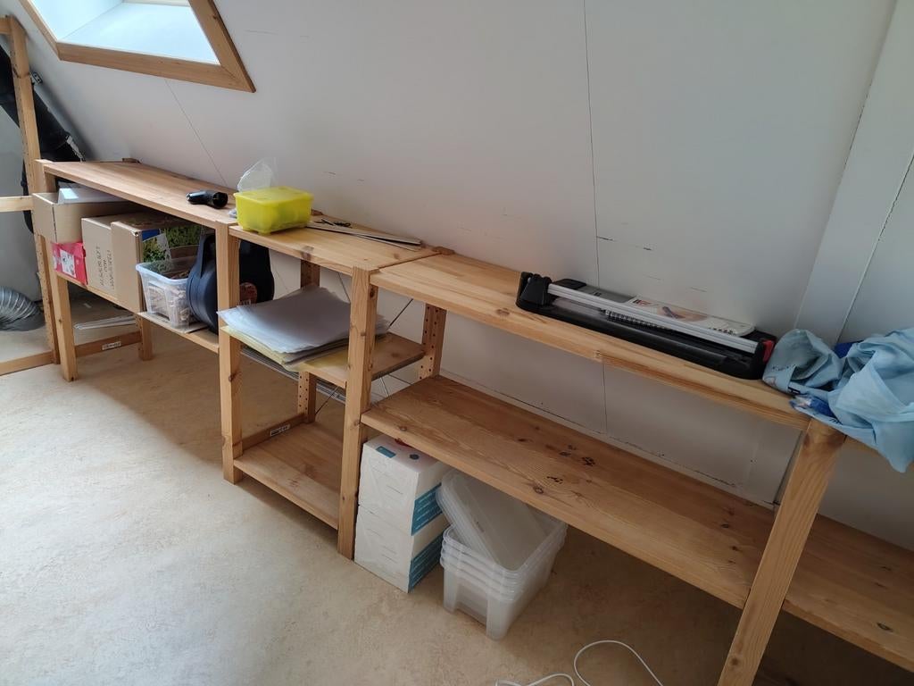 Lage Ivar stellingkast, Ophalen, Gebruikt