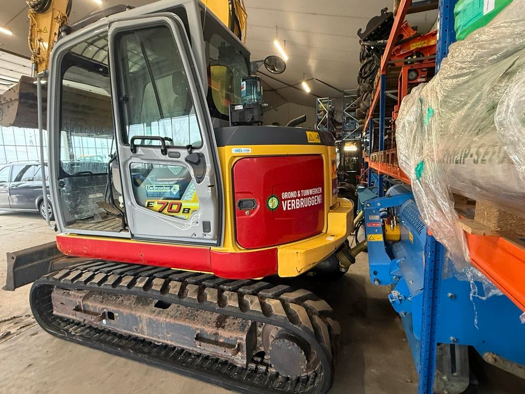 Kobelco Graafmachine E70B EVO - Bouwjaar 2013, 5100u, Ophalen, Graafmachine