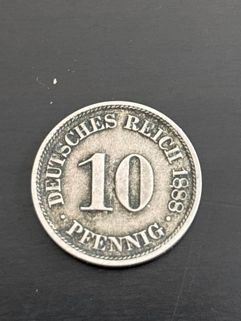 10 Pfennig 1888 A Duitse munt, Ophalen of Verzenden, Duitsland, Losse munt