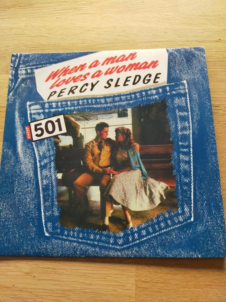 Percy Sledge, when a man loves a woman/ 501 versie, Ophalen of Verzenden, Zo goed als nieuw, R&B en Soul