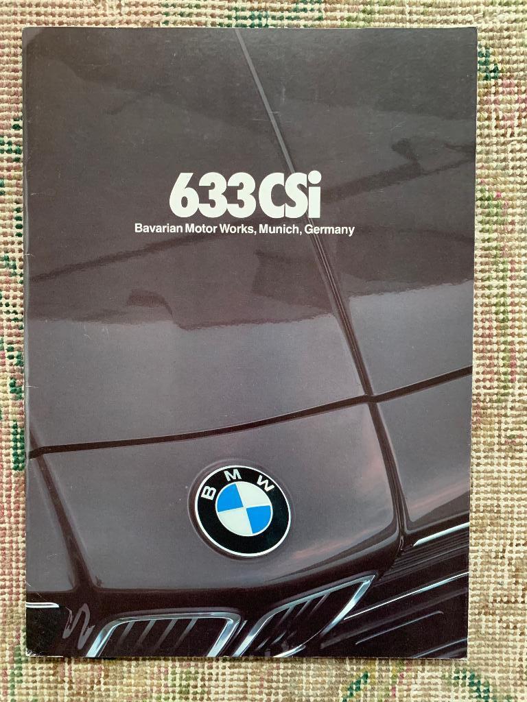 Amerikaanse brochure BMW 633CSi 1981 USA, Nieuw, Ophalen of Verzenden, BMW, BMW