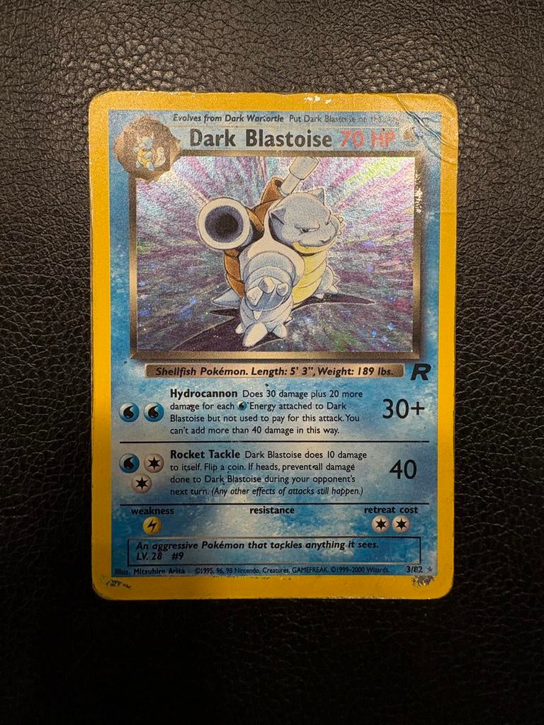 Pokemon Team Rocket 3/82 Dark Blastoise, Ophalen of Verzenden, Gebruikt, Losse kaart