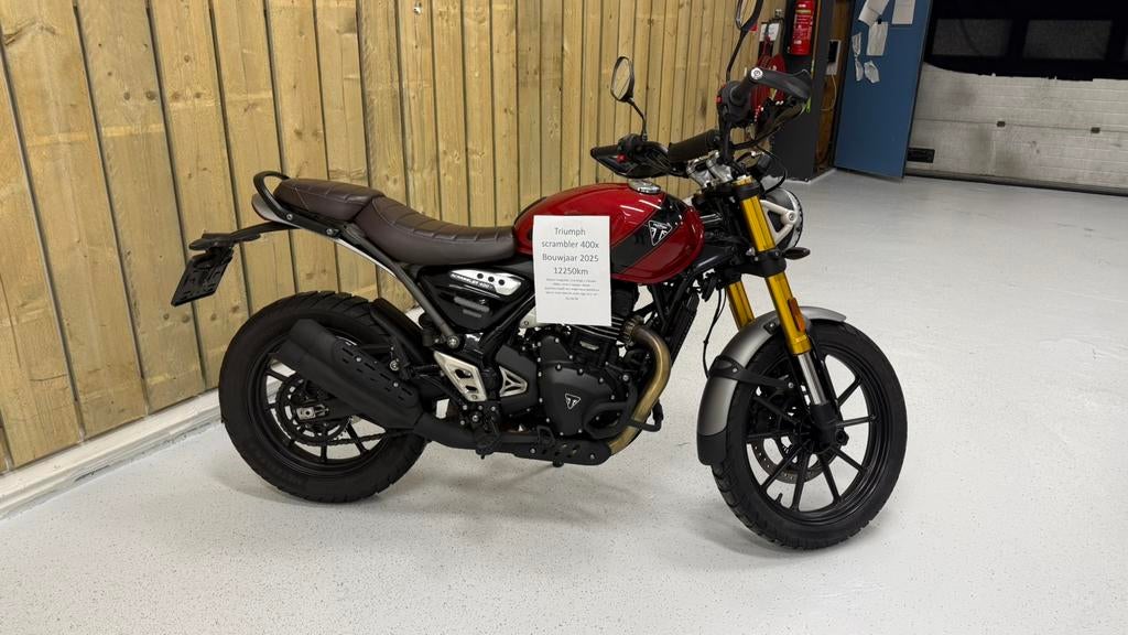 Triumph scrambler 400x 2025 12250km incl fabrieks garantie