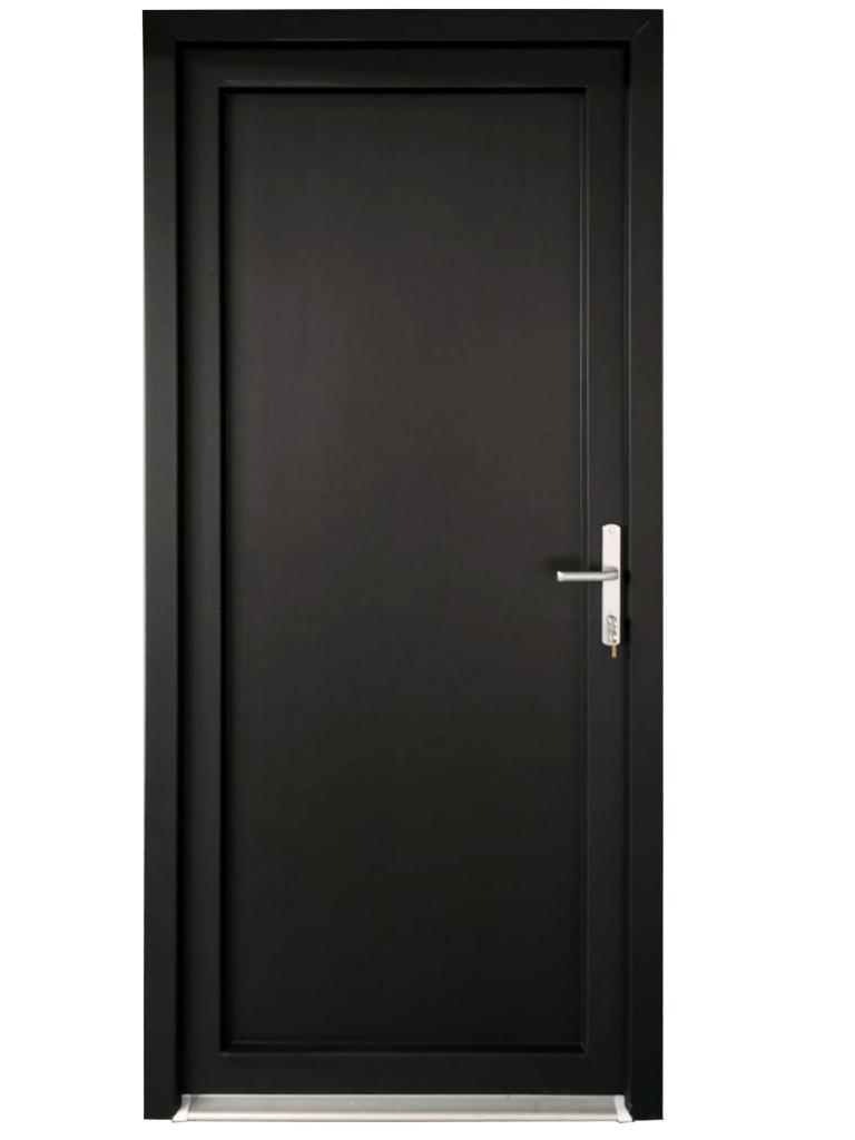 Buitendeur volpaneel Basic Plus Antraciet b98 x h204, Niet ingevuld, Kunststof, 80 tot 100 cm, Niet ingevuld