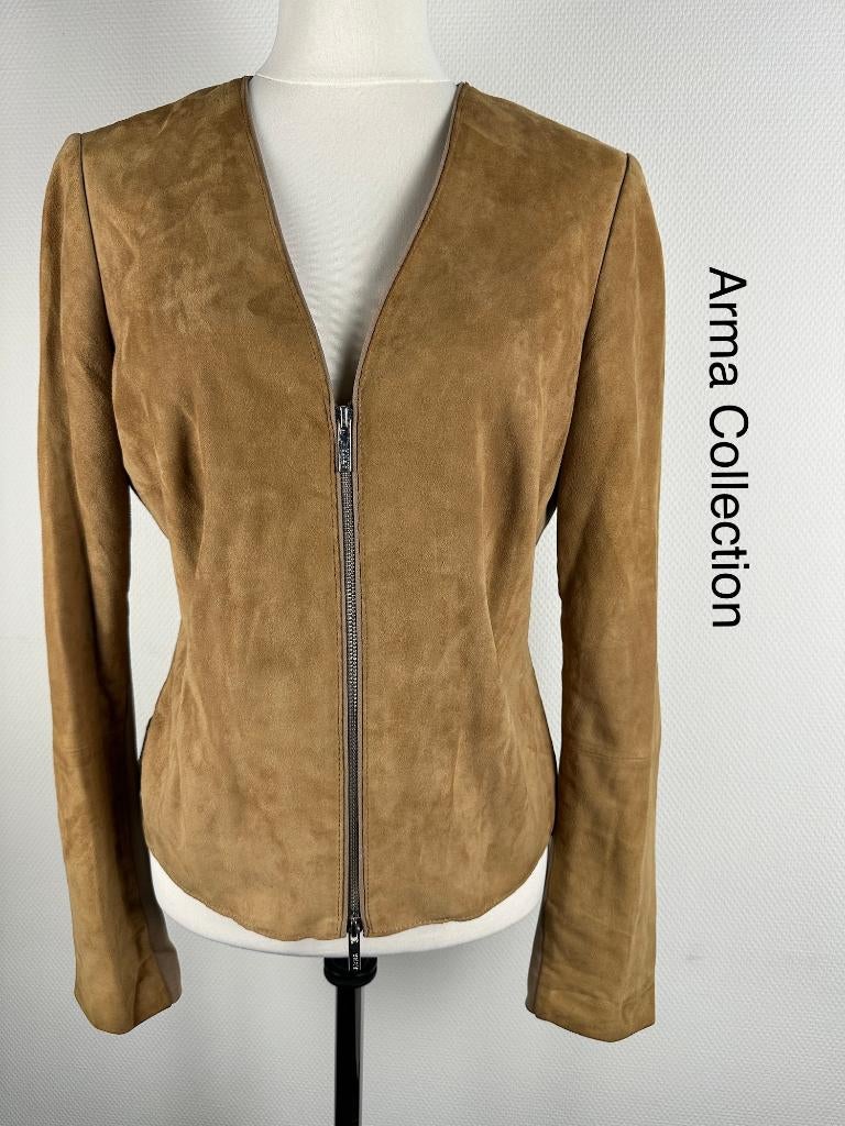 Arma Collection Leren Jas  (mt: 40) 18,6/8981, Maat 38/40 (M), Zwart, Ophalen of Verzenden, Zo goed als nieuw