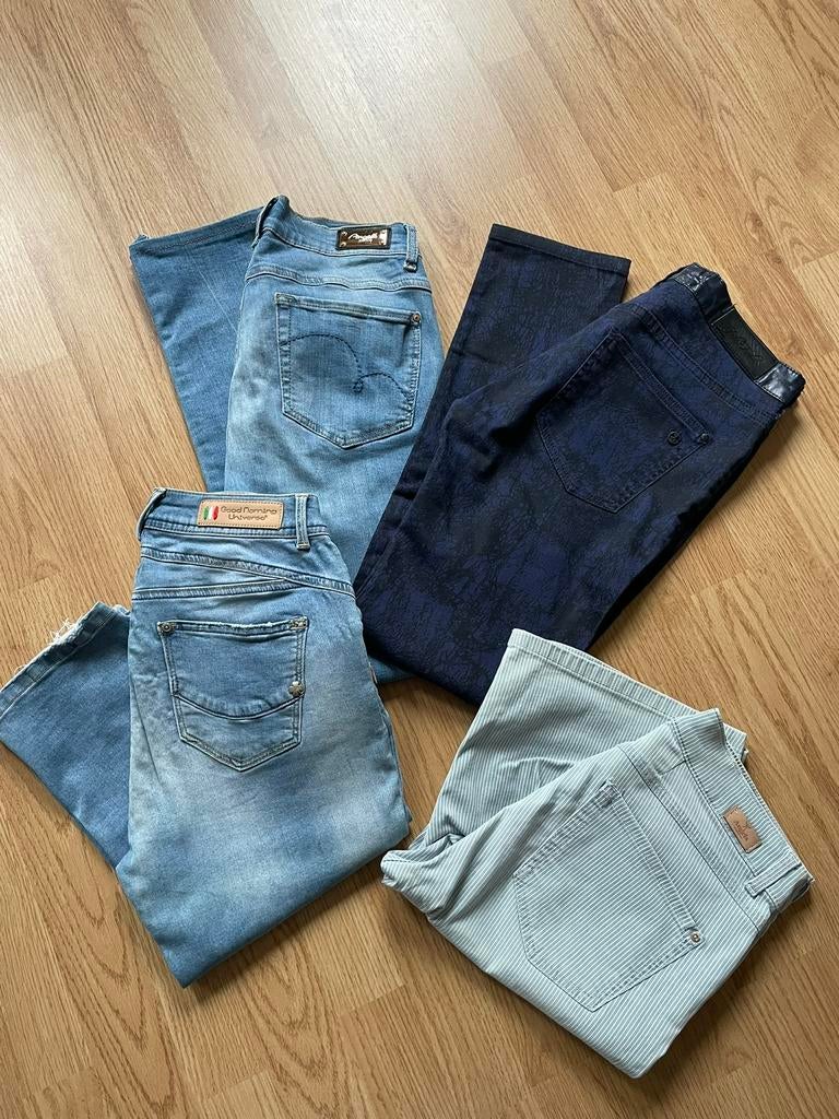 4 jeans, Kleding | Dames, Spijkerbroeken en Jeans, Zo goed als nieuw, W28 - W29 (confectie 36), Blauw, Ophalen of Verzenden