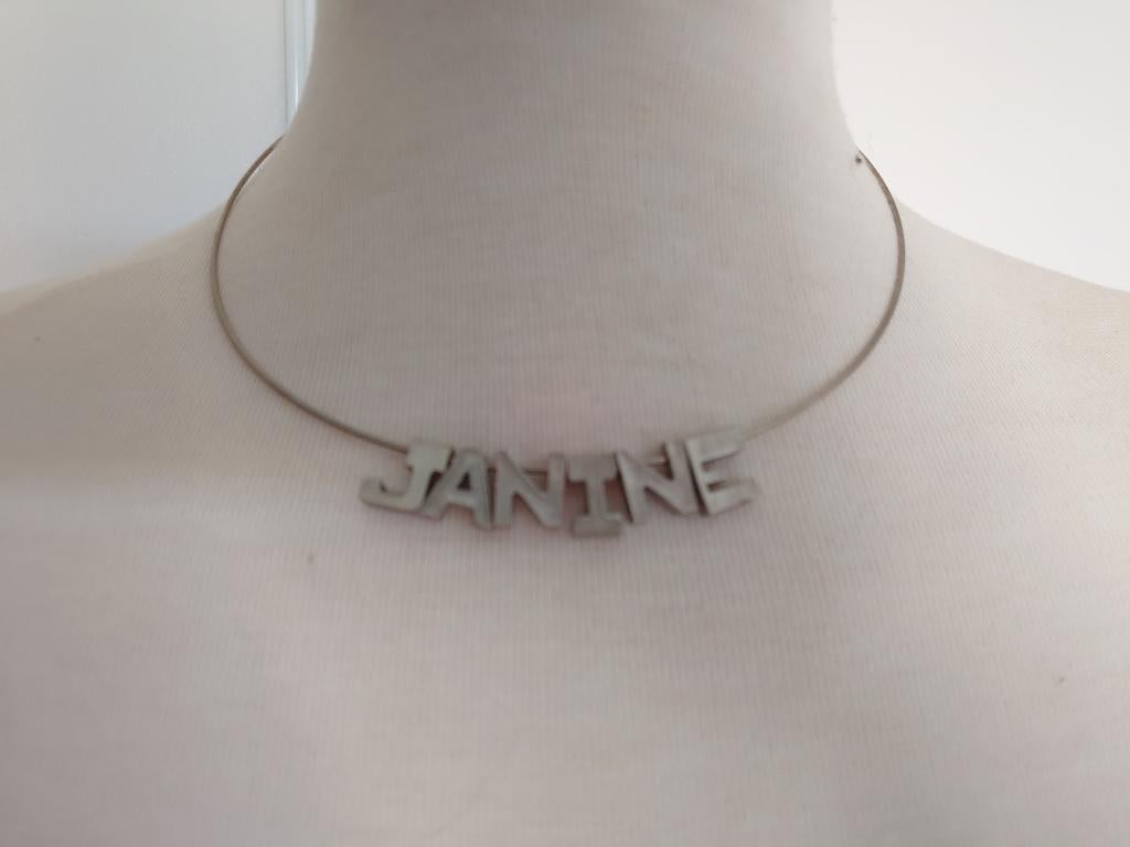 ketting geschikt voor meerdere namen, Verzenden, Zo goed als nieuw, Zilver, Overige materialen