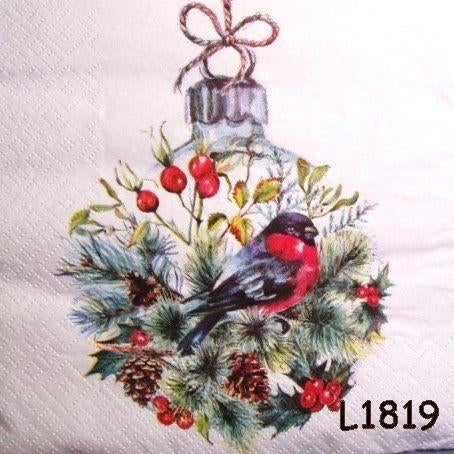 Servetten decoupage/bullet journal * kerst L1819 L1820, Verzenden, Nieuw