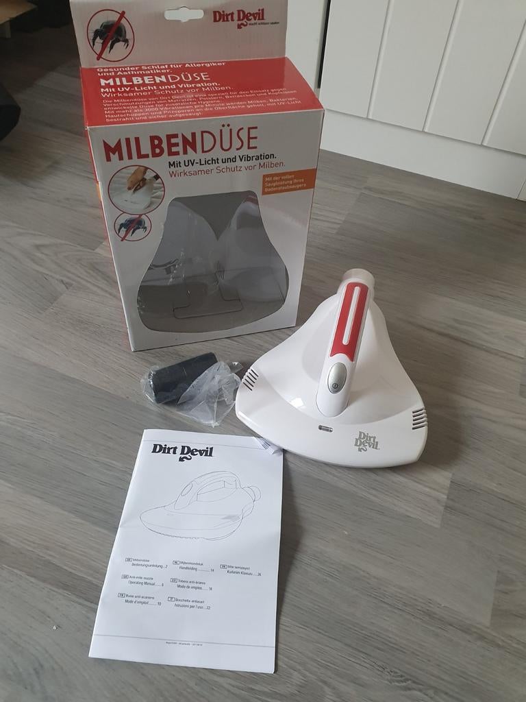 Dirt Devil mijtenstofzuiger met UV-licht en vibratie, Ophalen of Verzenden, Nieuw, Overige typen