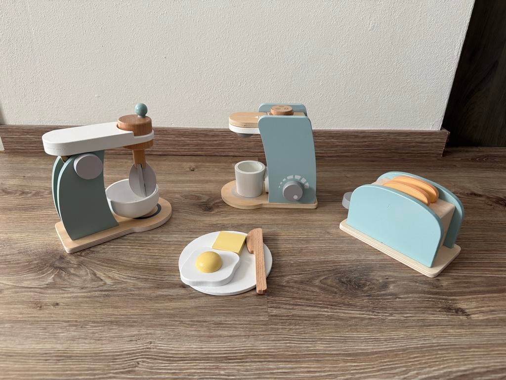 Lidl houten speelgoed keuken set, Kinderen en Baby's, Speelgoed | Houten speelgoed, Ophalen of Verzenden, Zo goed als nieuw, Meubelstuk of Keukentje