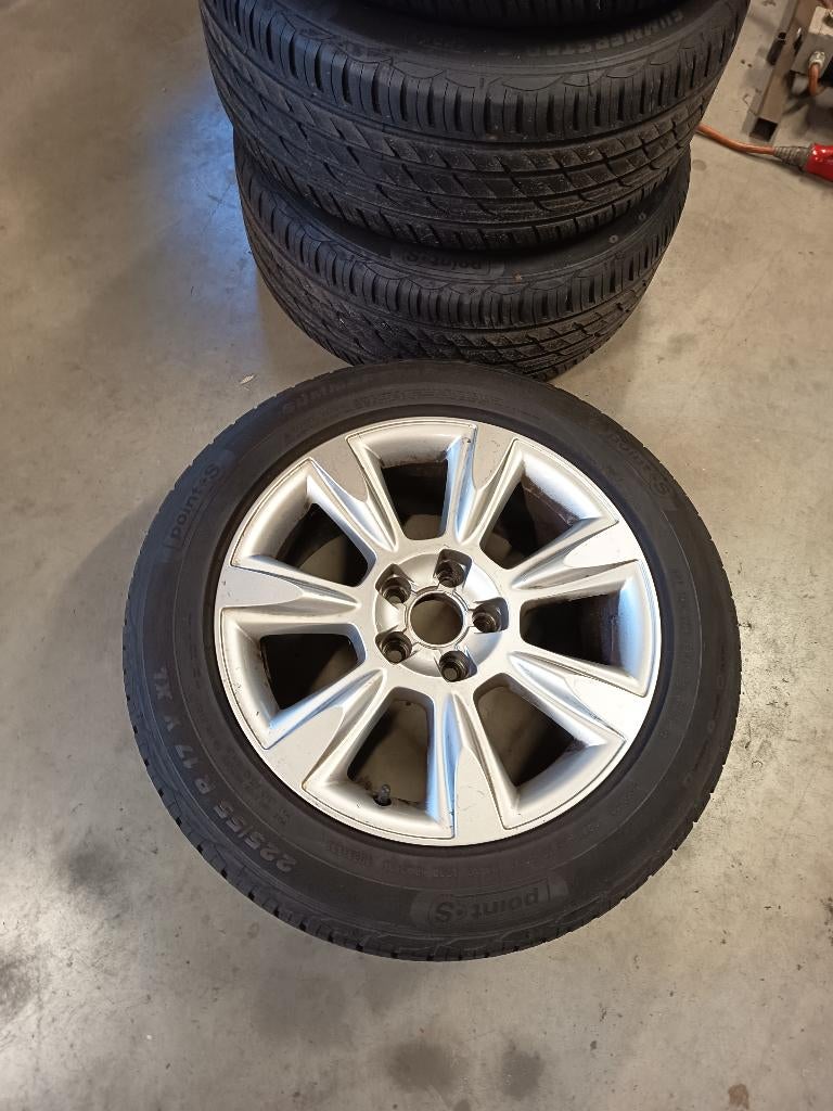 Audi velgen 17 inch zomerbanden, Auto-onderdelen, Ophalen, Velg(en), 17 inch, Zomerbanden