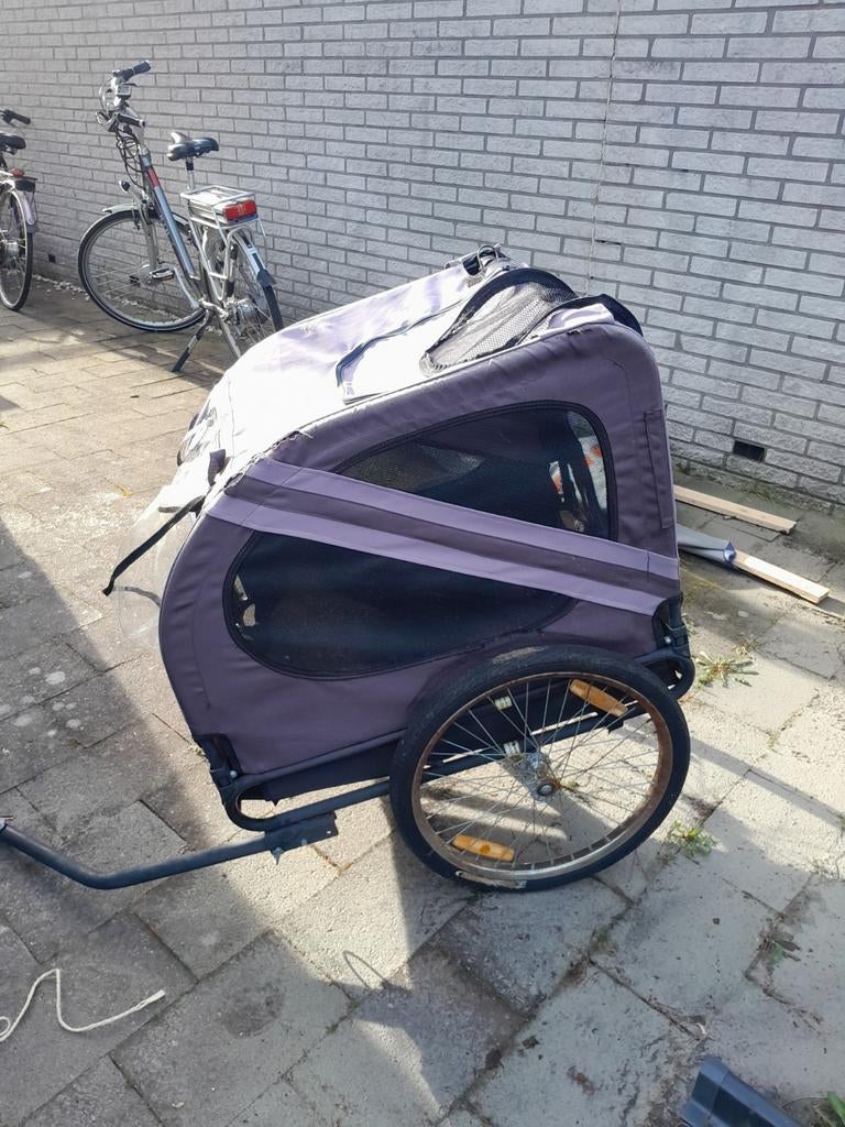 Honden fietskar, beschadigd maar functioneel, Ophalen of Verzenden