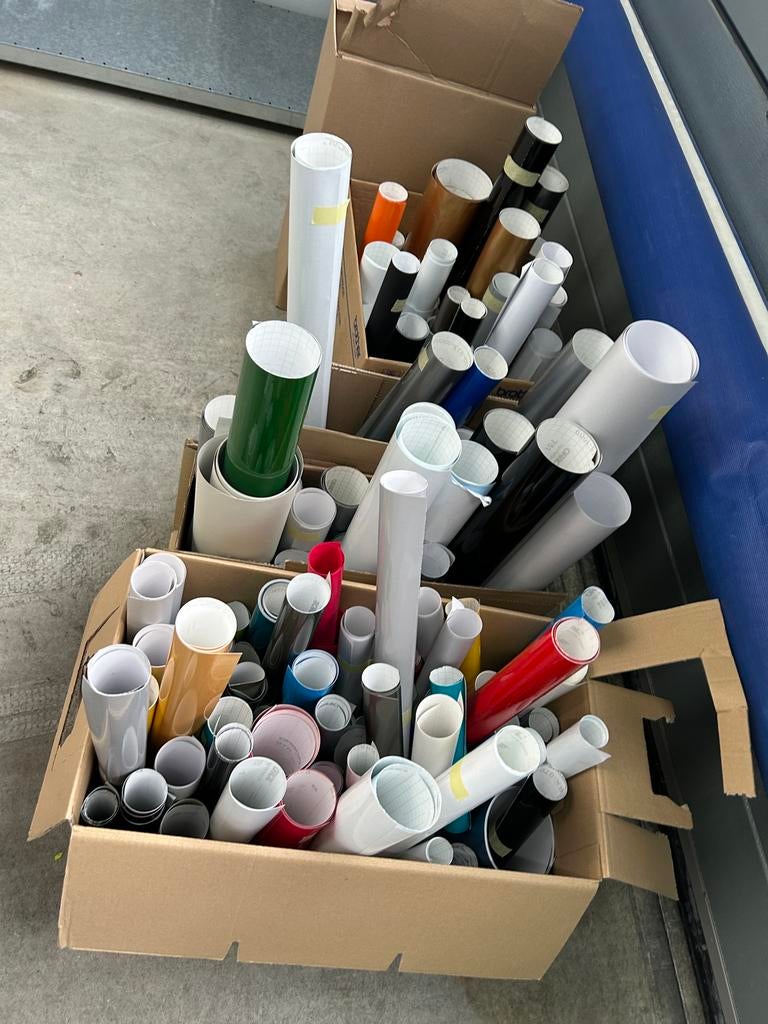 Snij folie rest partij, Ophalen