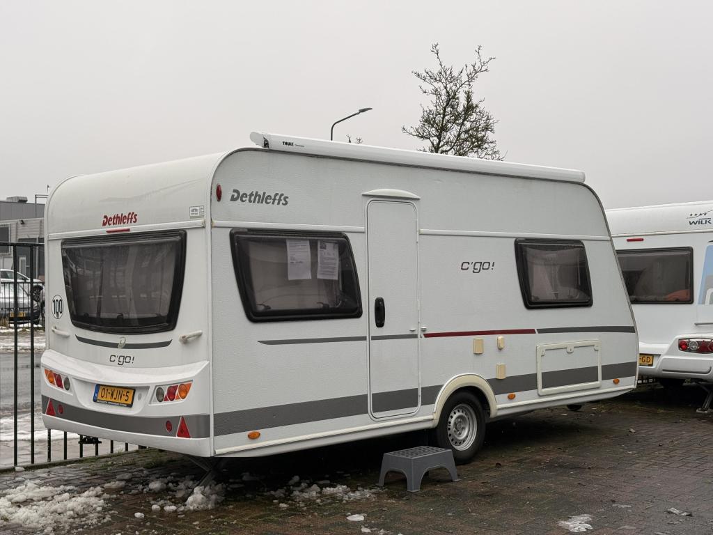 Dethleffs C'Go 475 C nieuwe cassetteluifel, Ringverwarming, Rondzit, Bedrijf, 750 - 1000 kg