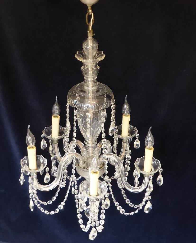 STIJLVOLLE antieke franse kristal luchter / kroonluchter, Antiek en Kunst, Antiek | Lampen, Ophalen of Verzenden